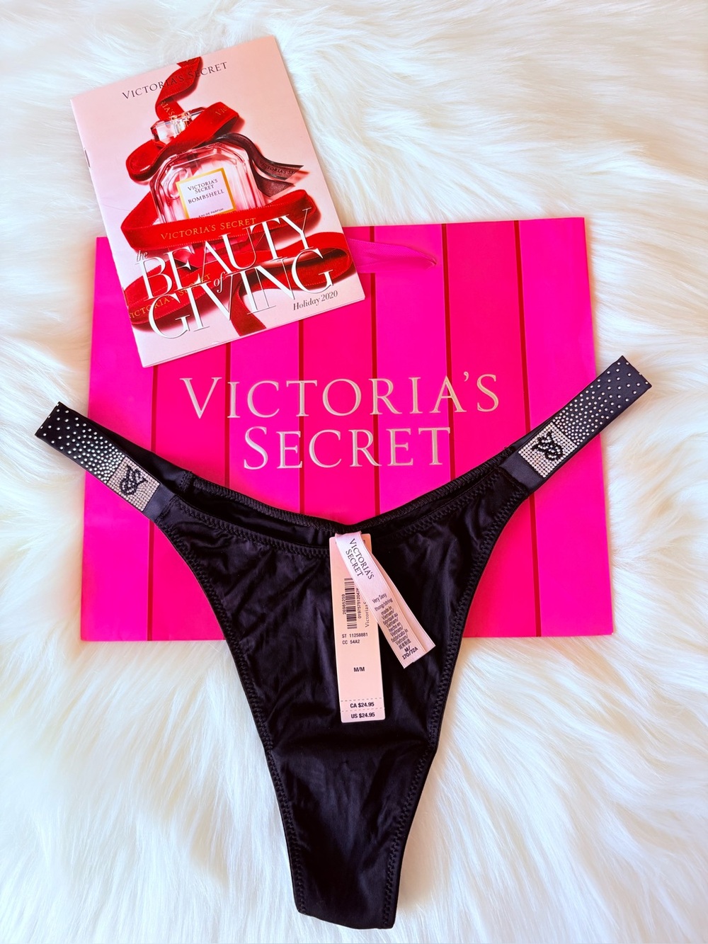 🩷🩷Victoria’s Secret logo shine strap panty (M)🩷🩷